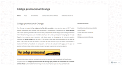 Desktop Screenshot of codigopromocionalorange.wordpress.com