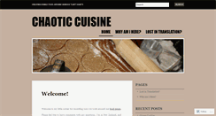 Desktop Screenshot of chaoticcuisine.wordpress.com