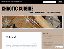 Tablet Screenshot of chaoticcuisine.wordpress.com