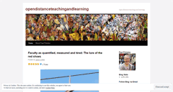 Desktop Screenshot of opendistanceteachingandlearning.wordpress.com