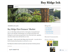 Tablet Screenshot of bayridgeink.wordpress.com