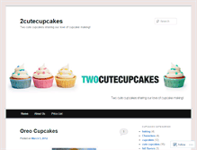 Tablet Screenshot of 2cutecupcakes.wordpress.com