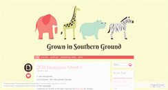 Desktop Screenshot of growninsouthernground.wordpress.com