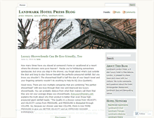 Tablet Screenshot of landmarkhotelpress.wordpress.com