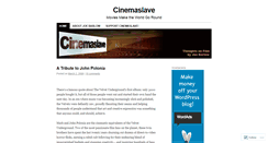 Desktop Screenshot of cinemaslave.wordpress.com