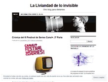 Tablet Screenshot of laliviandadeloinvisible.wordpress.com