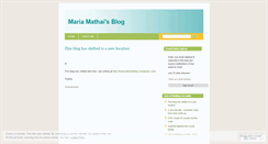 Desktop Screenshot of mariamathai.wordpress.com