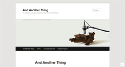 Desktop Screenshot of andanotherthingexhibition.wordpress.com