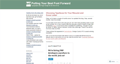 Desktop Screenshot of bestfontforward.wordpress.com
