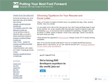 Tablet Screenshot of bestfontforward.wordpress.com