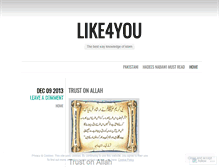 Tablet Screenshot of like4you.wordpress.com