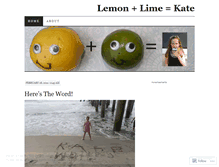 Tablet Screenshot of lemonlimekate.wordpress.com