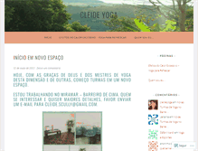 Tablet Screenshot of cleideyoga.wordpress.com