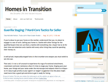 Tablet Screenshot of homesintransition.wordpress.com