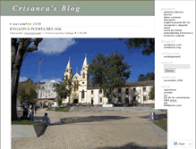 Tablet Screenshot of crisanca.wordpress.com