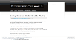 Desktop Screenshot of engineeringtheworld.wordpress.com