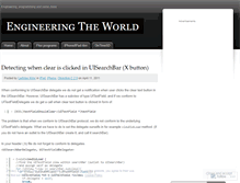 Tablet Screenshot of engineeringtheworld.wordpress.com