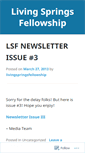 Mobile Screenshot of livingspringsfellowship.wordpress.com