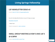 Tablet Screenshot of livingspringsfellowship.wordpress.com