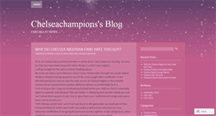 Desktop Screenshot of chelseachampions.wordpress.com