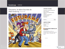 Tablet Screenshot of kawabonga.wordpress.com