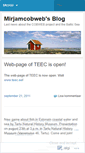 Mobile Screenshot of mirjamcobweb.wordpress.com