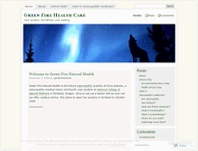 Tablet Screenshot of greenfirehealth.wordpress.com