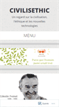 Mobile Screenshot of civilisethic.wordpress.com