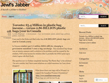 Tablet Screenshot of jewlsjabber.wordpress.com