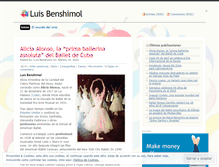 Tablet Screenshot of luisbenshimoldance.wordpress.com