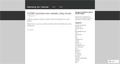 Desktop Screenshot of defendingourliberties.wordpress.com