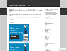 Tablet Screenshot of defendingourliberties.wordpress.com