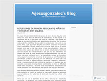 Tablet Screenshot of mjesusgonzalez.wordpress.com