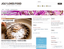 Tablet Screenshot of jolylovesfood.wordpress.com