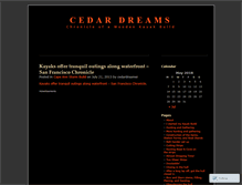 Tablet Screenshot of cedardreamer.wordpress.com
