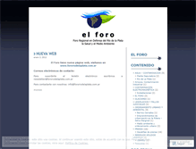 Tablet Screenshot of fororiodelaplata.wordpress.com