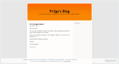 Desktop Screenshot of pr2go.wordpress.com