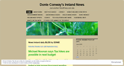 Desktop Screenshot of donieconwayaddress.wordpress.com