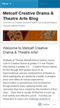 Mobile Screenshot of metcalfdrama1.wordpress.com