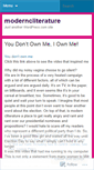 Mobile Screenshot of moderncliterature.wordpress.com