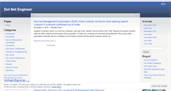 Desktop Screenshot of dotnetengineer.wordpress.com