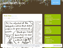 Tablet Screenshot of imagine8.wordpress.com