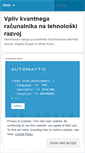 Mobile Screenshot of kvantniracunalnik.wordpress.com
