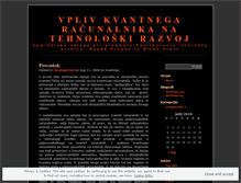 Tablet Screenshot of kvantniracunalnik.wordpress.com