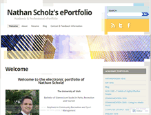 Tablet Screenshot of nathanscholzeportfolio.wordpress.com