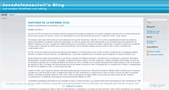 Desktop Screenshot of josedefensacivil.wordpress.com