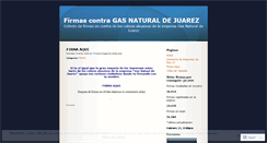 Desktop Screenshot of firmascontragasnaturaldejuarez.wordpress.com
