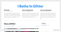 Desktop Screenshot of ibatheinglitter.wordpress.com