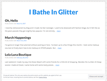 Tablet Screenshot of ibatheinglitter.wordpress.com