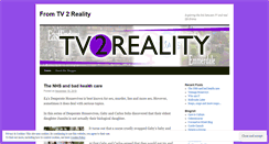 Desktop Screenshot of fromtvtoreality.wordpress.com